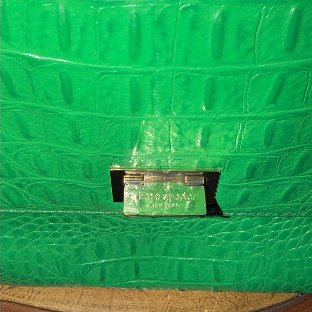 Kate Spade Crocodile-Embossed Handbag - Picture 6 of 8